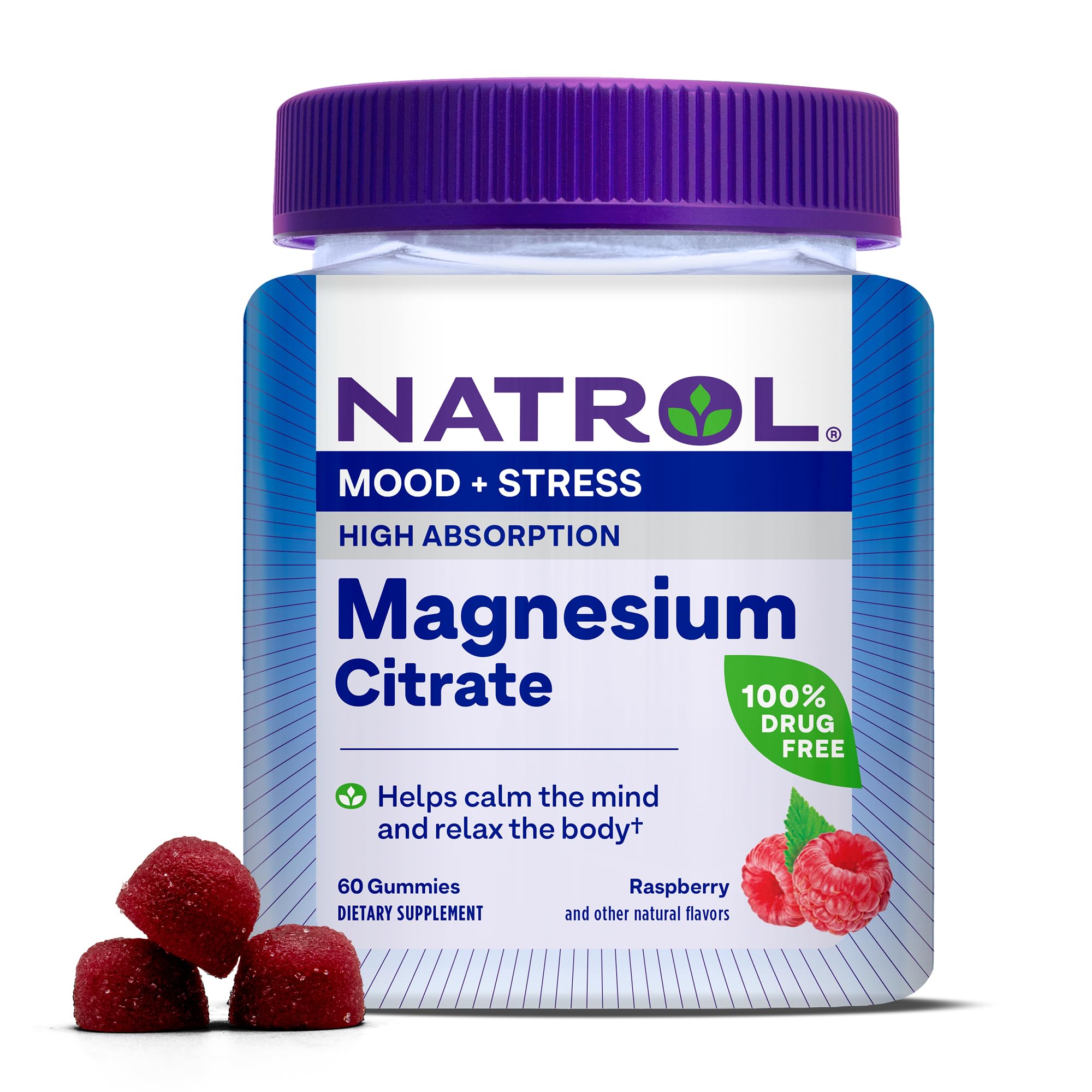Foto 1 | Suplemento Natrol Mood + Stress Citrato De Magnesio 330 Mg - Venta Internacional.