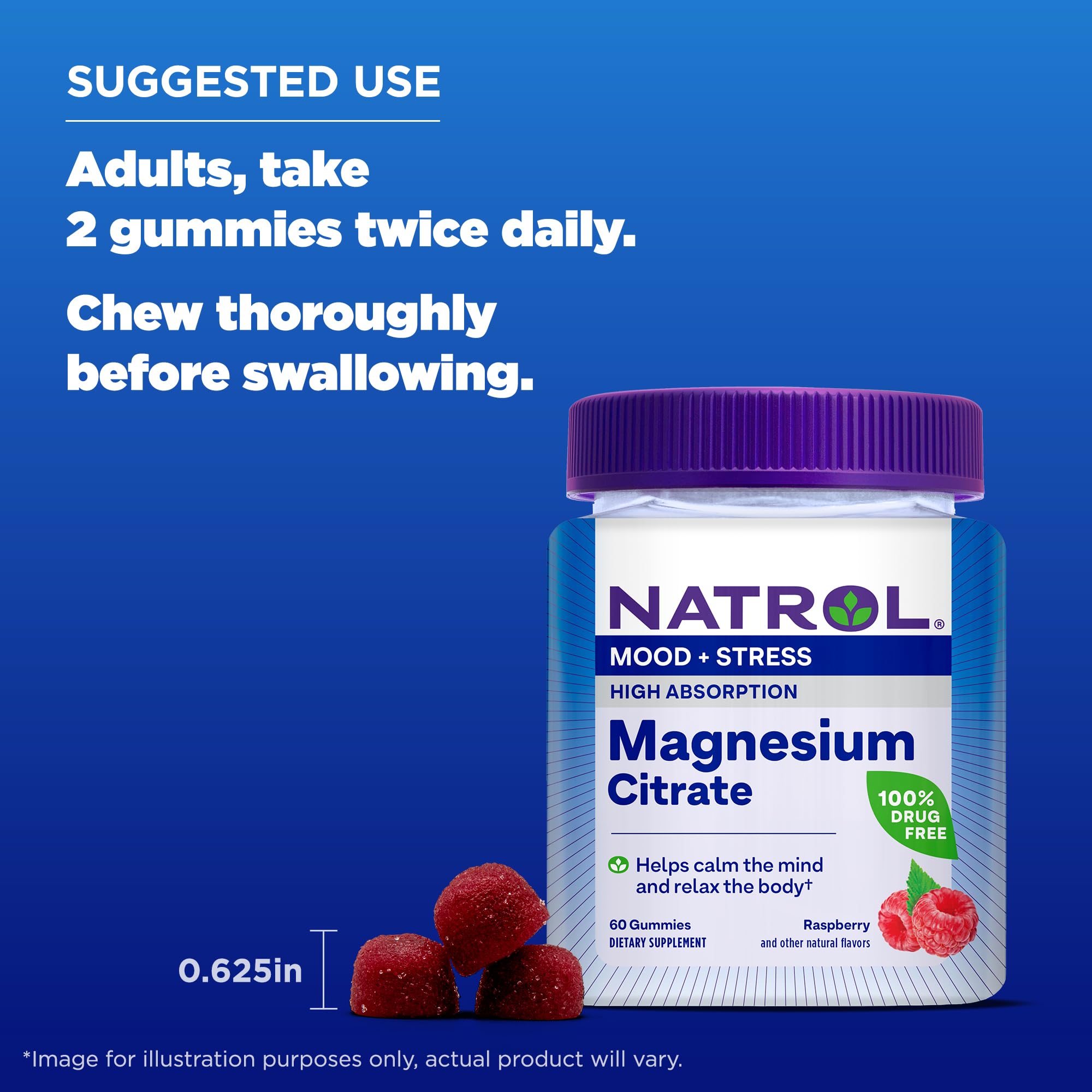 Foto 8 pulgar | Suplemento Natrol Mood + Stress Citrato De Magnesio 330 Mg - Venta Internacional.
