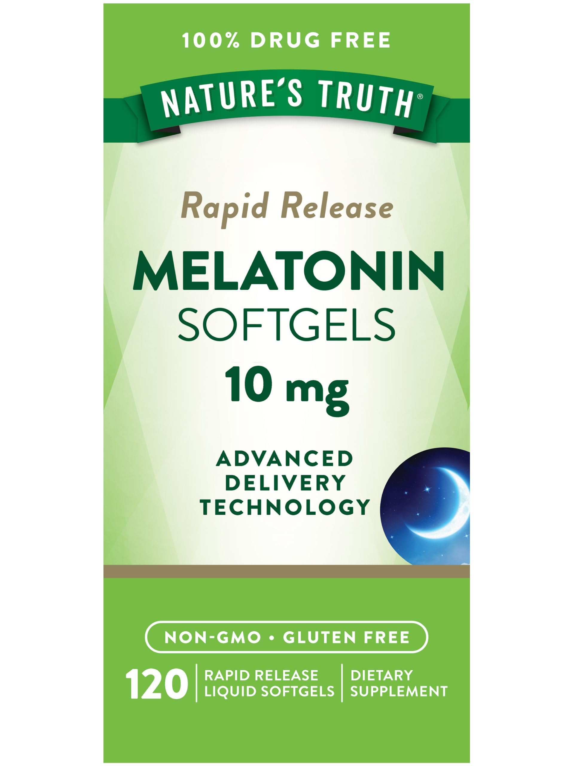 Foto 1 | Suplemento Nature's Truth De Melatonina, 10 Mg, Liberación Rápida, 120 Unidades - Venta Internacional.