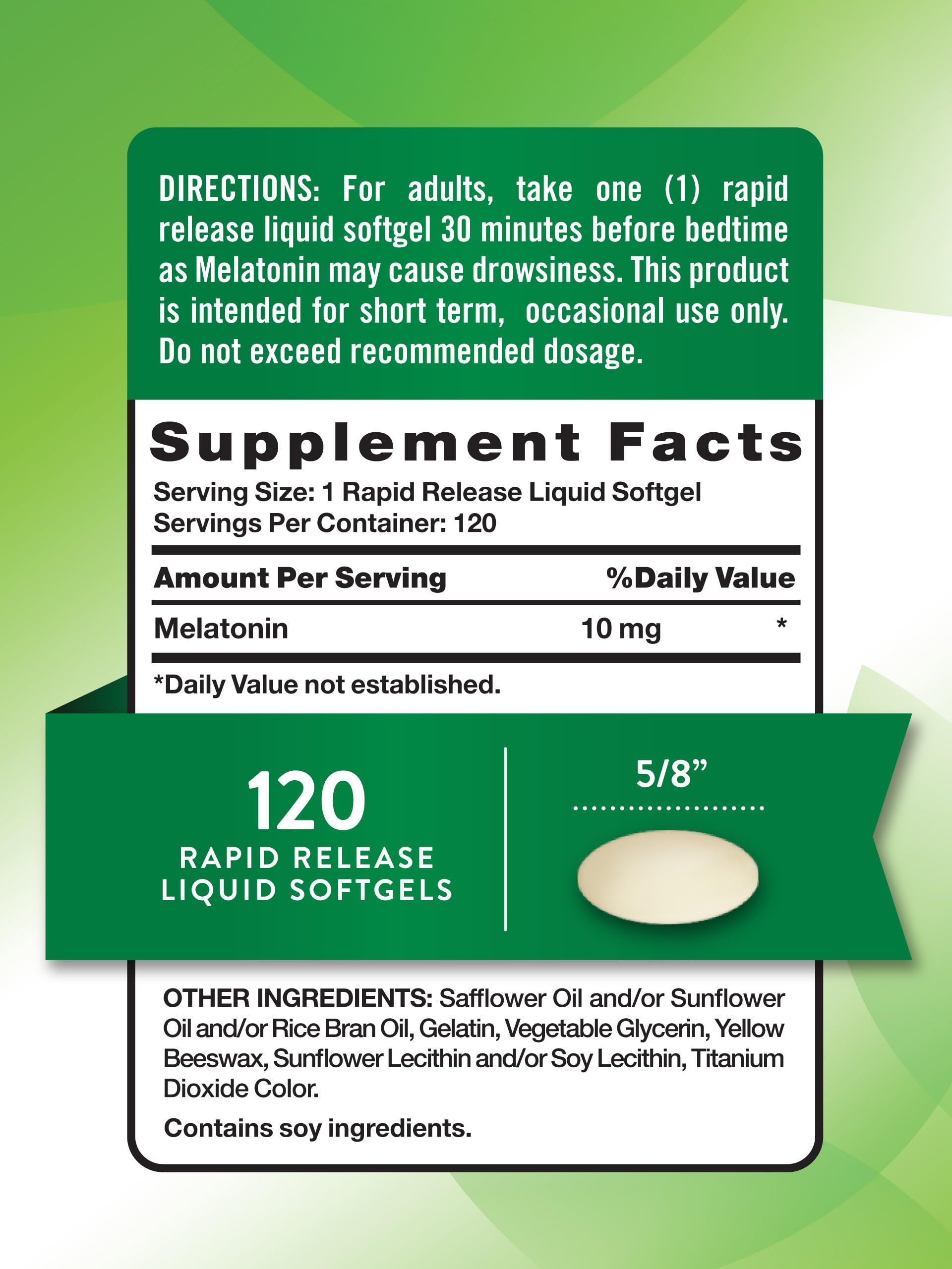 Foto 2 | Suplemento Nature's Truth De Melatonina, 10 Mg, Liberación Rápida, 120 Unidades - Venta Internacional.
