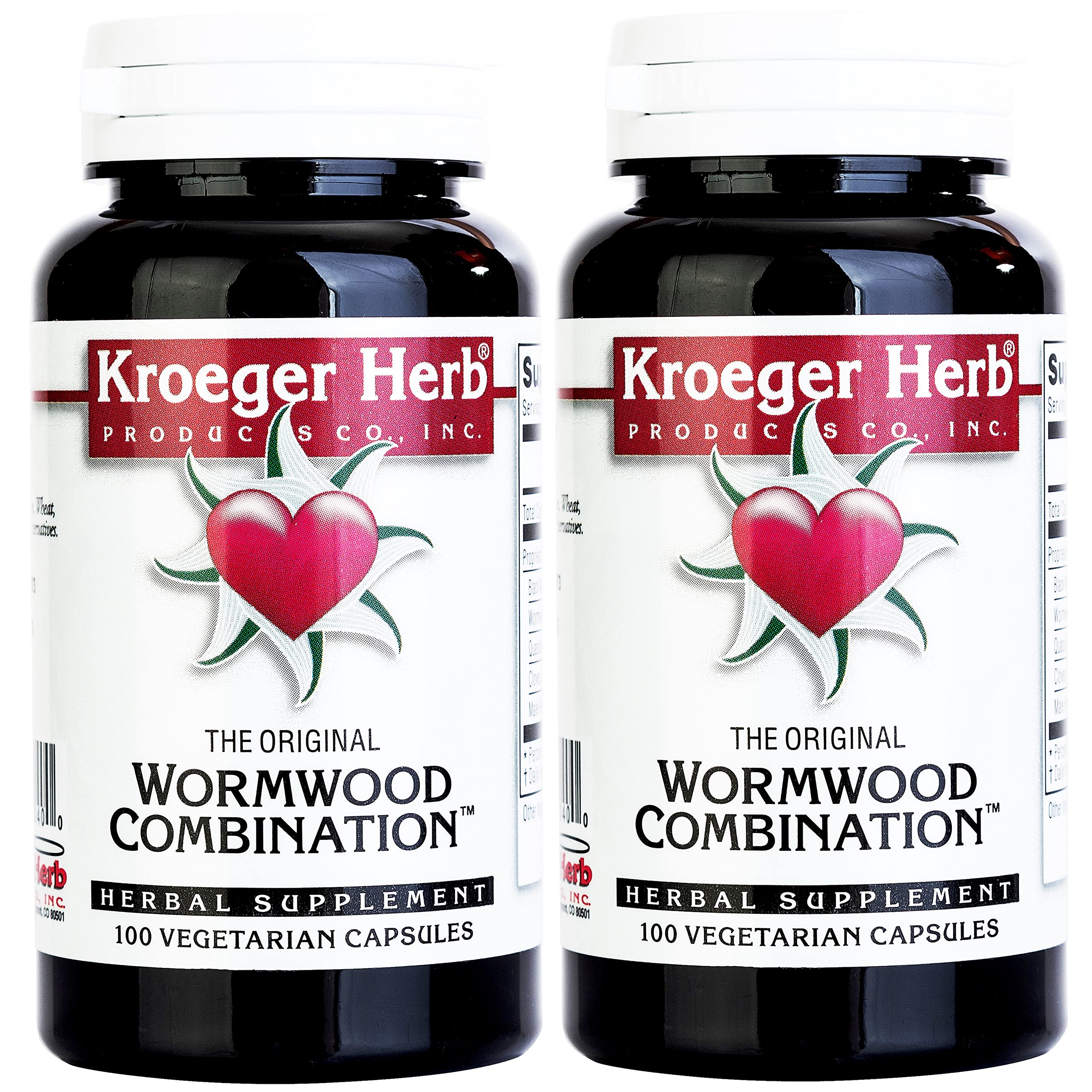 Foto 2 | Suplemento Kroeger Herb & Wormwood Combination 100 Cápsulas X2 - Venta Internacional.