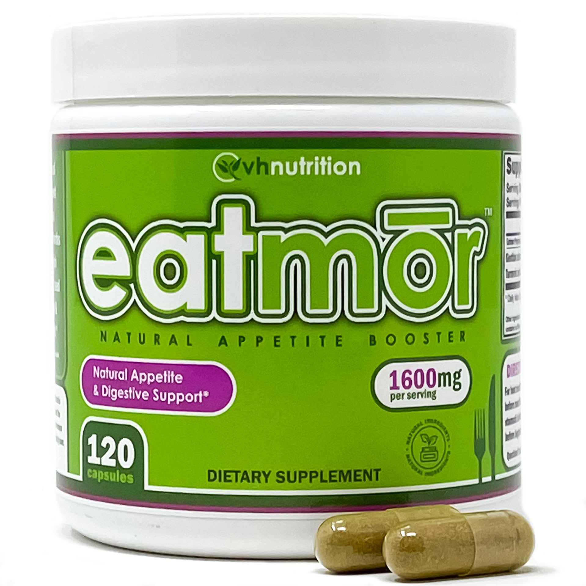 Foto 2 pulgar | Supelemento Vh Nutrition Eatmor 120 Cápsulas -  Venta Internacional