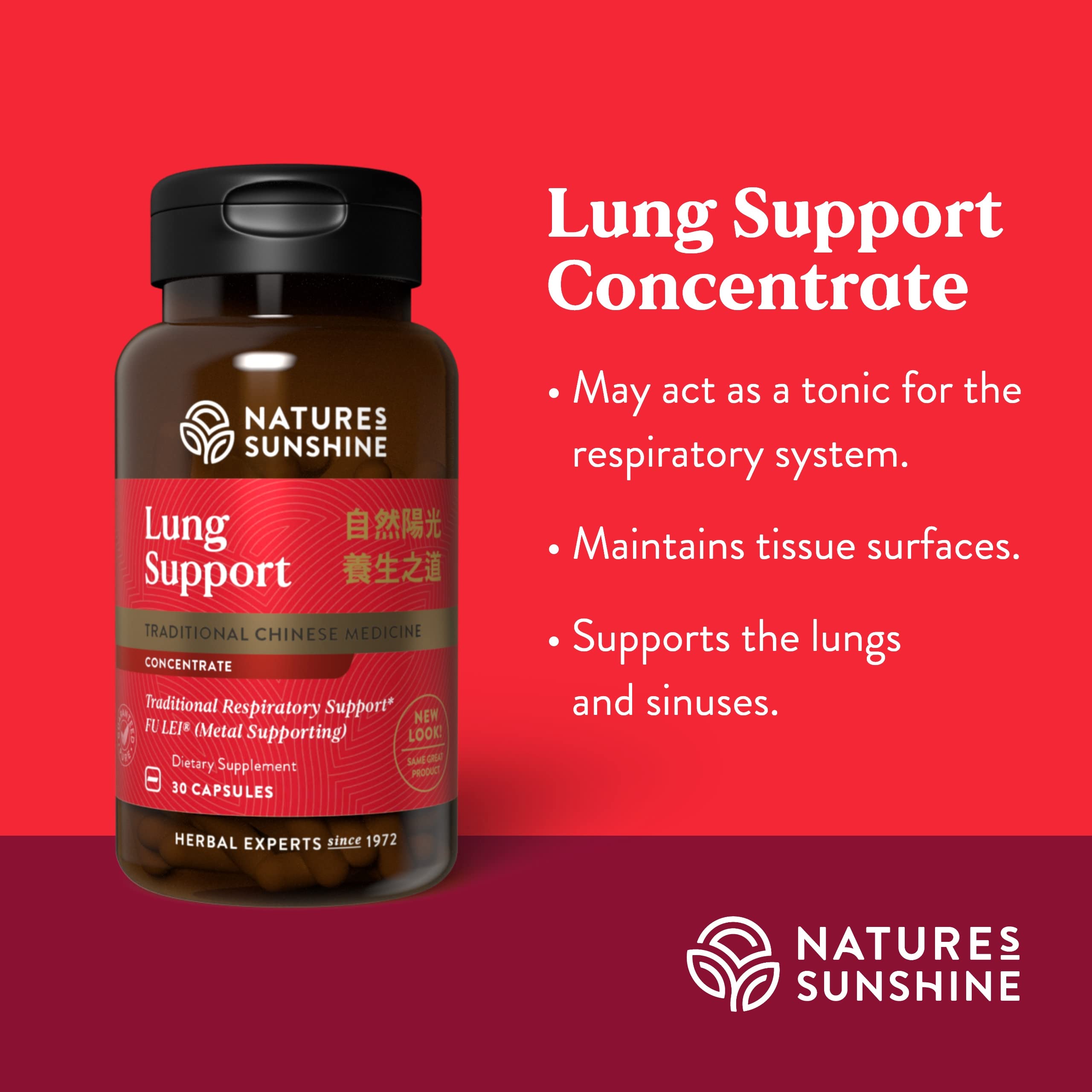 Foto 5 pulgar | Suplemento Nature's Sunshine Lung Support Chinese Tcm 30 Cápsulas - Venta Internacional.