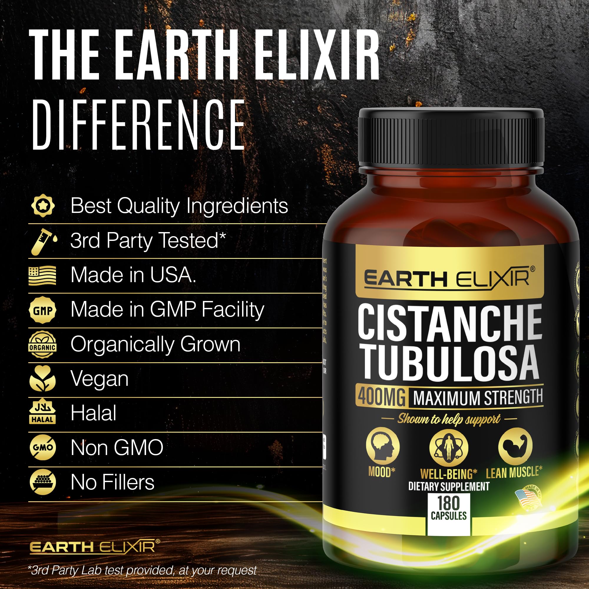 Foto 6 pulgar | Cistanche Tubulosa Earth Elixir 180 Cápsulas-Venta Internacional
