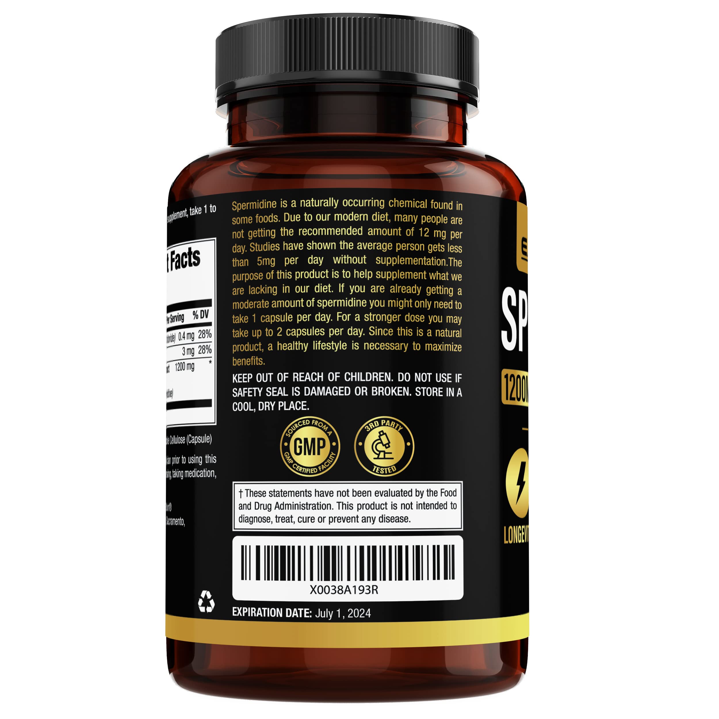 Foto 6 pulgar | Spermidine Earth Elixir 90 Cápsulas-Venta Internacional