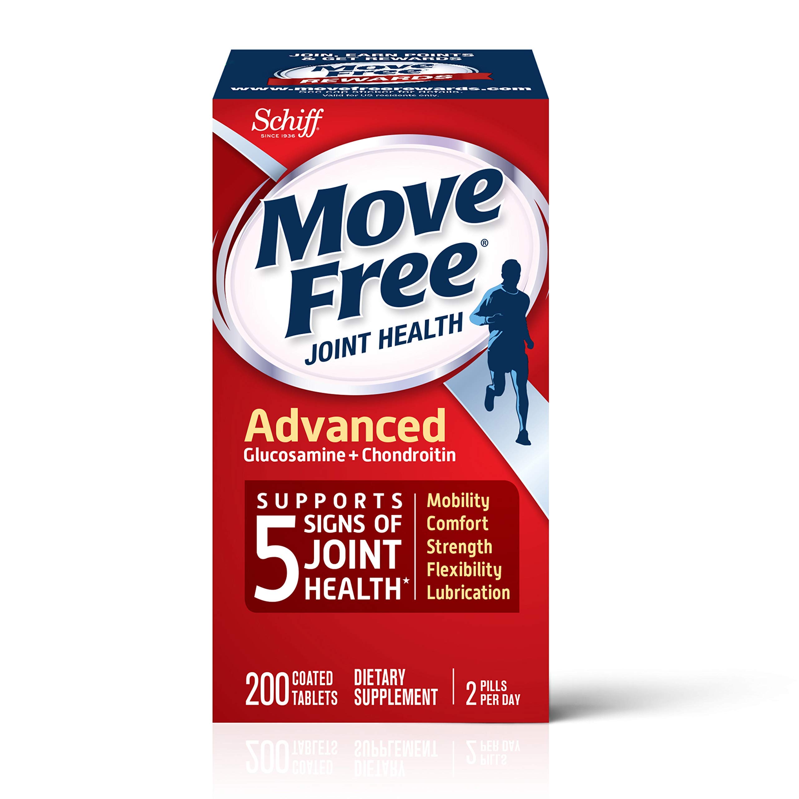 Foto 2 pulgar | Suplemento Move Free Advanced Joint Health 200 Comprimidos - Venta Internacional.