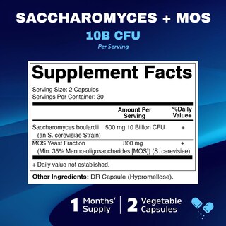 Foto 2 | Saccharomyces Vitamatic 60 Cápsulas-Venta Internacional