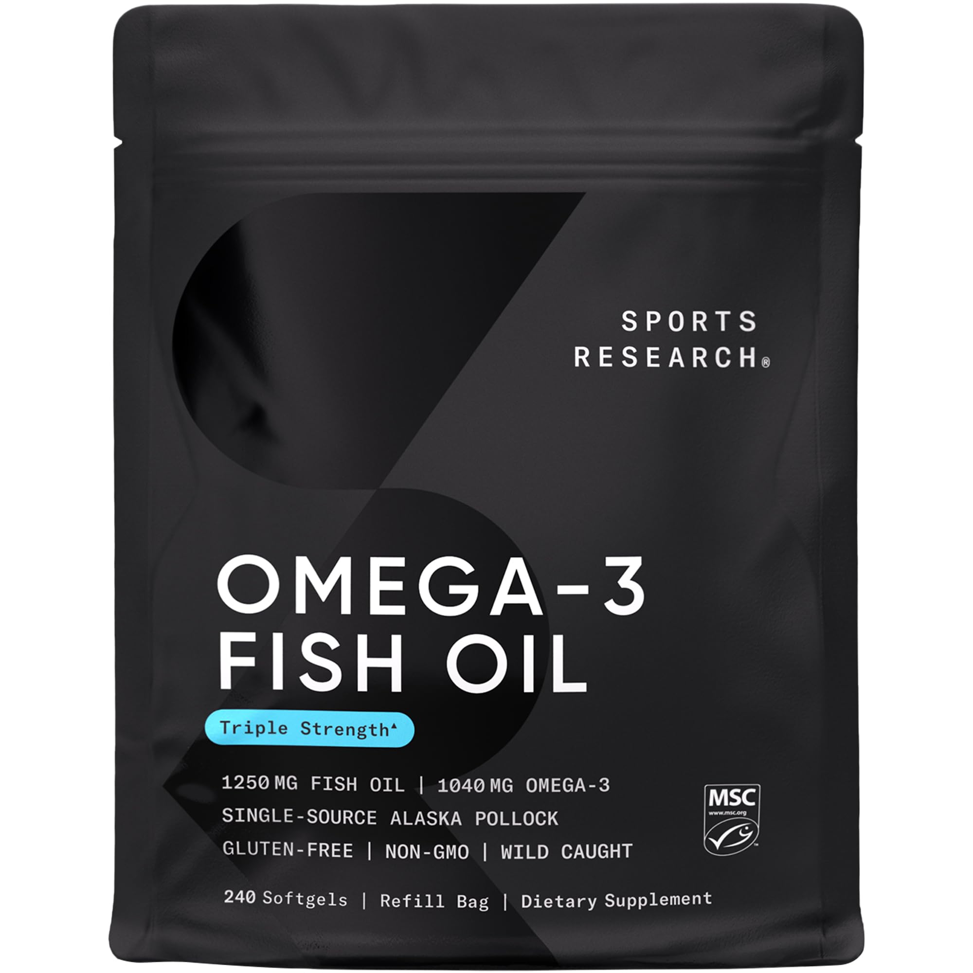 Foto 1 | Aceite De Pescado Omega 3 Triple Strength De Supplement Sports Research - Venta Internacional.