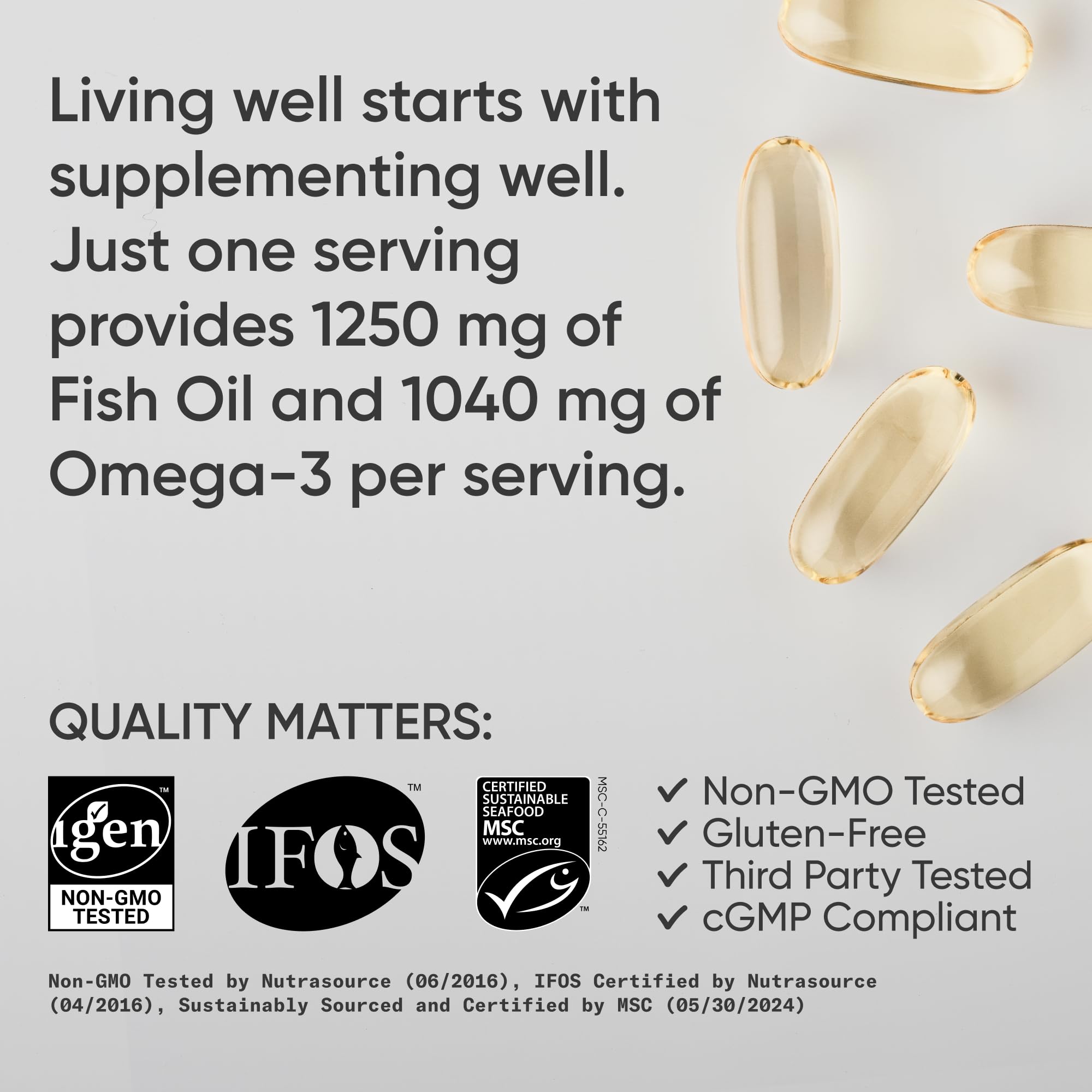 Foto 4 | Aceite De Pescado Omega 3 Triple Strength De Supplement Sports Research - Venta Internacional.