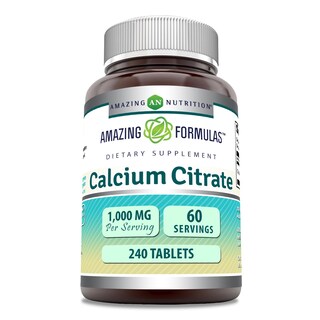 Foto 1 | Suplemento De Citrato De Calcio Amazing Formulas, 1000 Mg, 240 Tabletas - Venta Internacional.
