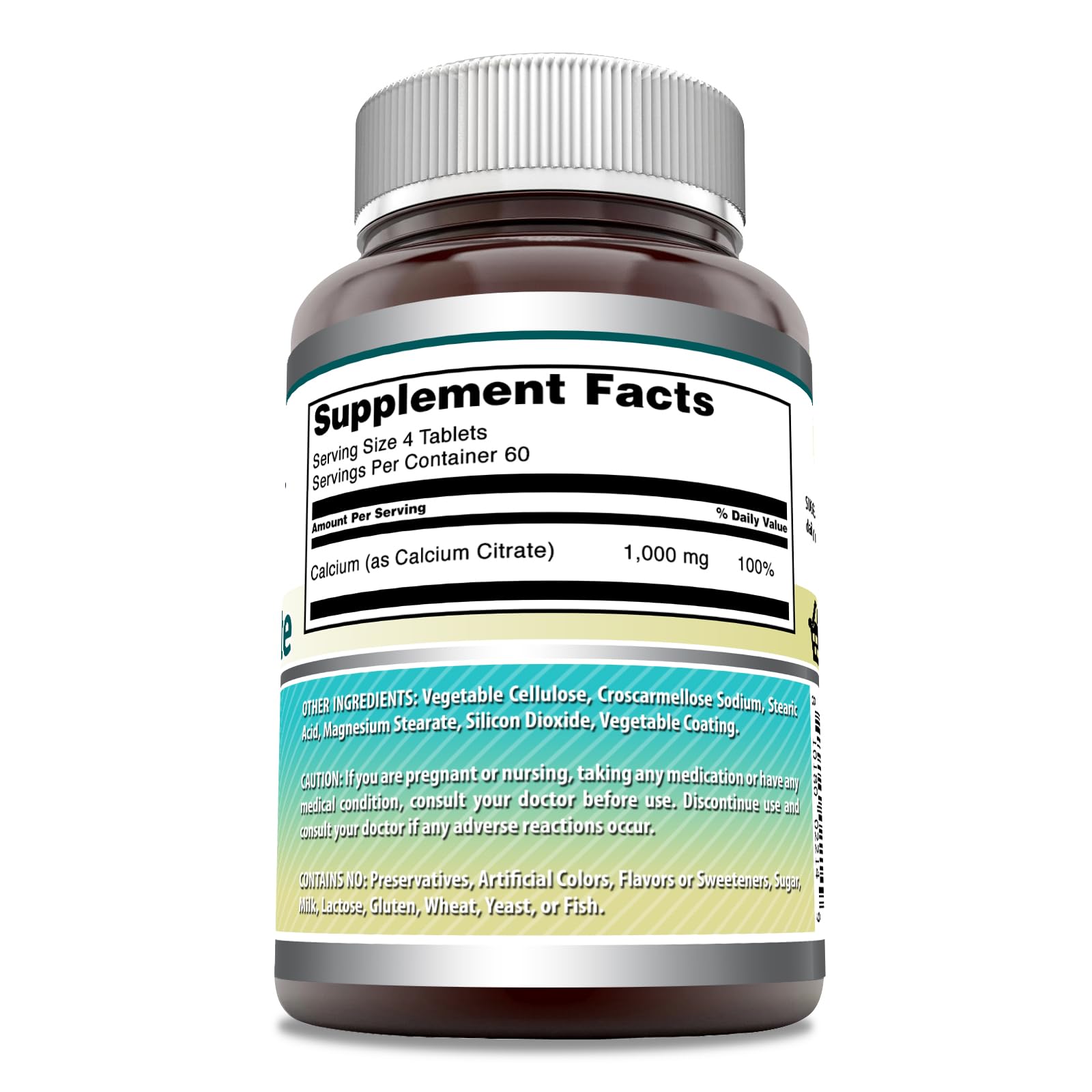 Foto 3 pulgar | Suplemento De Citrato De Calcio Amazing Formulas, 1000 Mg, 240 Tabletas - Venta Internacional.