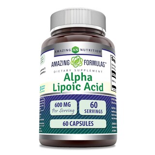 Foto 1 | Ácido Alfa Lipoico De Amazing Formulas | Suplemento De 600 Mg Por Porción | Cápsulas | Sin Ogm | Sin - Venta Inter