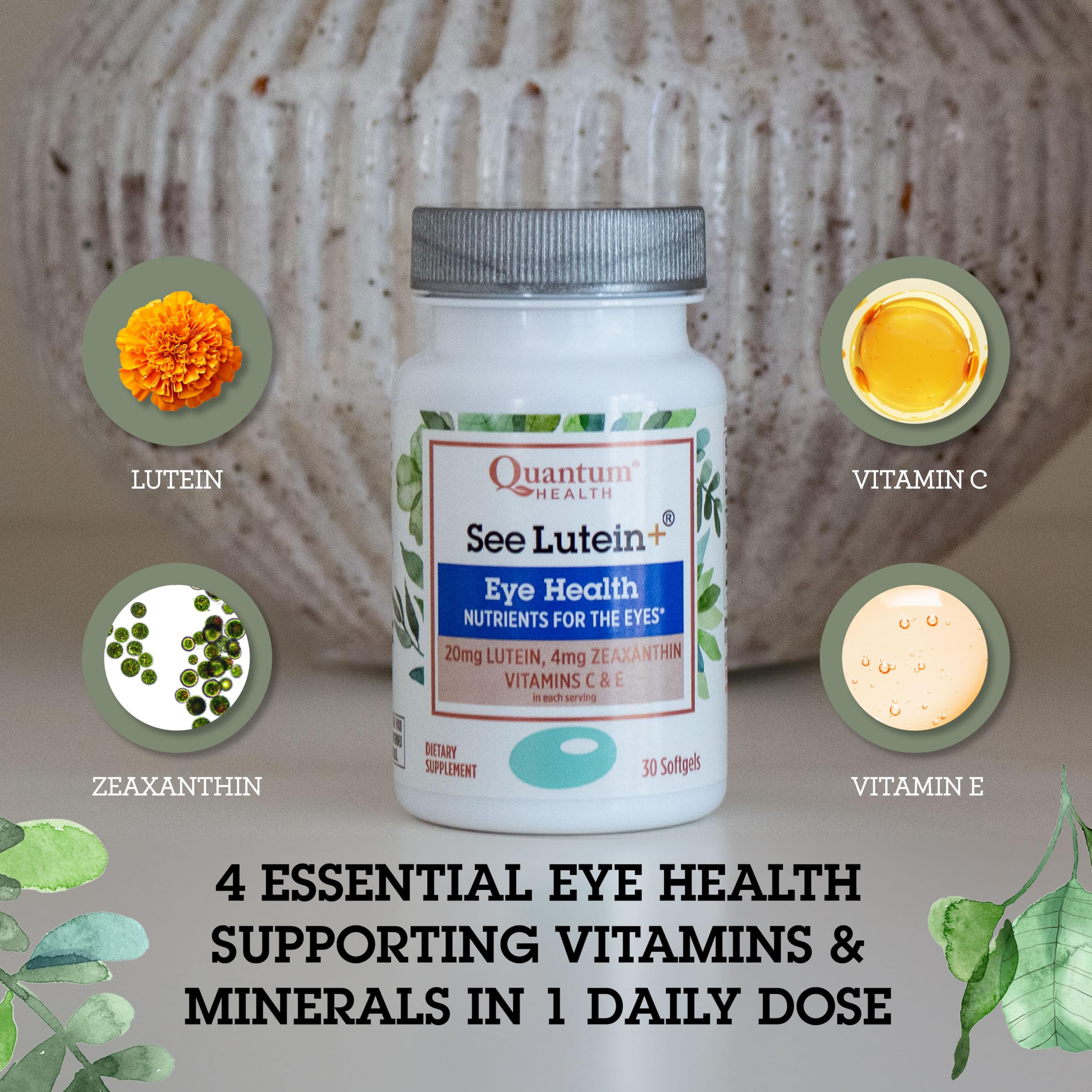 Foto 2 | Suplemento Para Ojos Quantum Health See Lutein+ 30 Cápsulas Blandas - Venta Internacional.