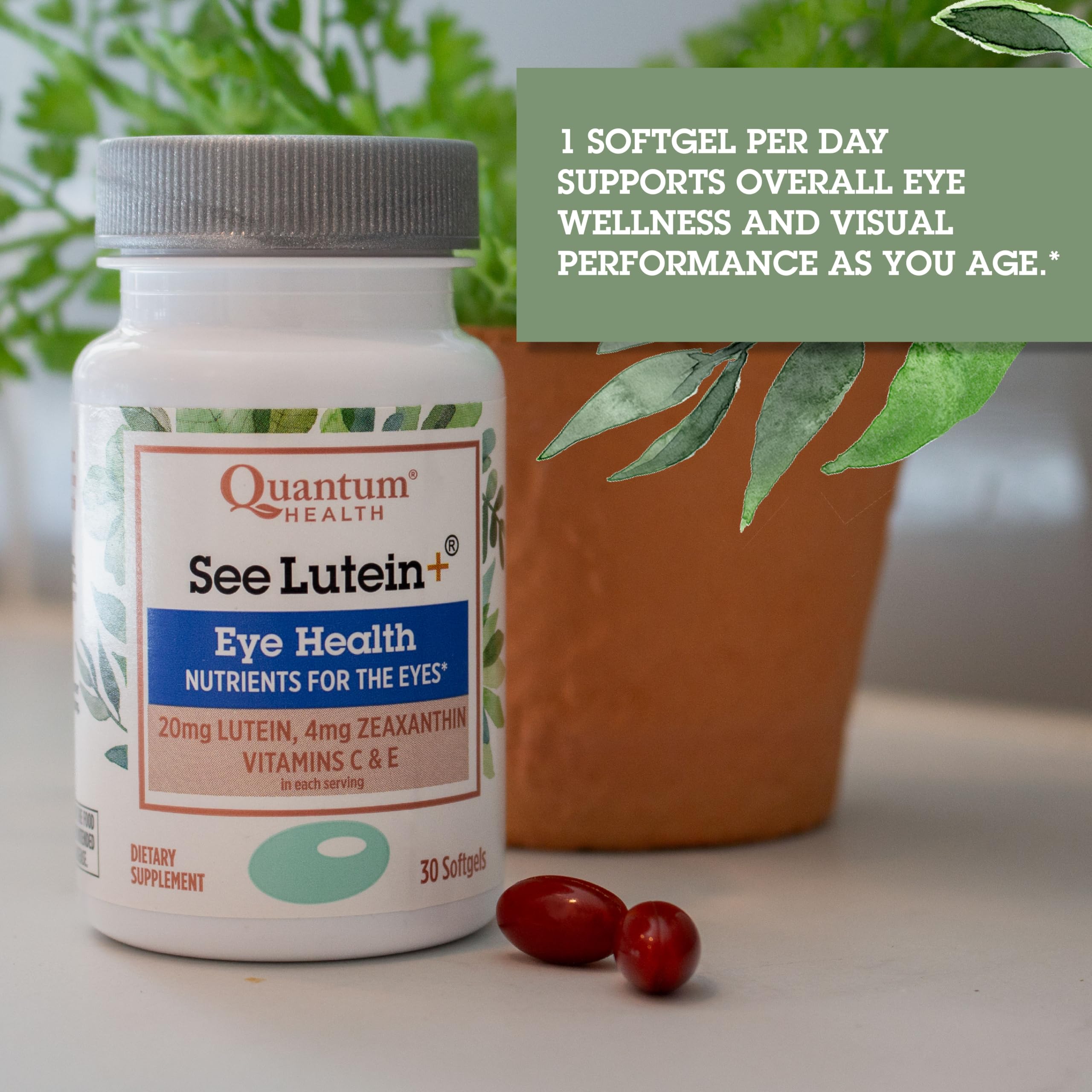Foto 4 pulgar | Suplemento Para Ojos Quantum Health See Lutein+ 30 Cápsulas Blandas - Venta Internacional.