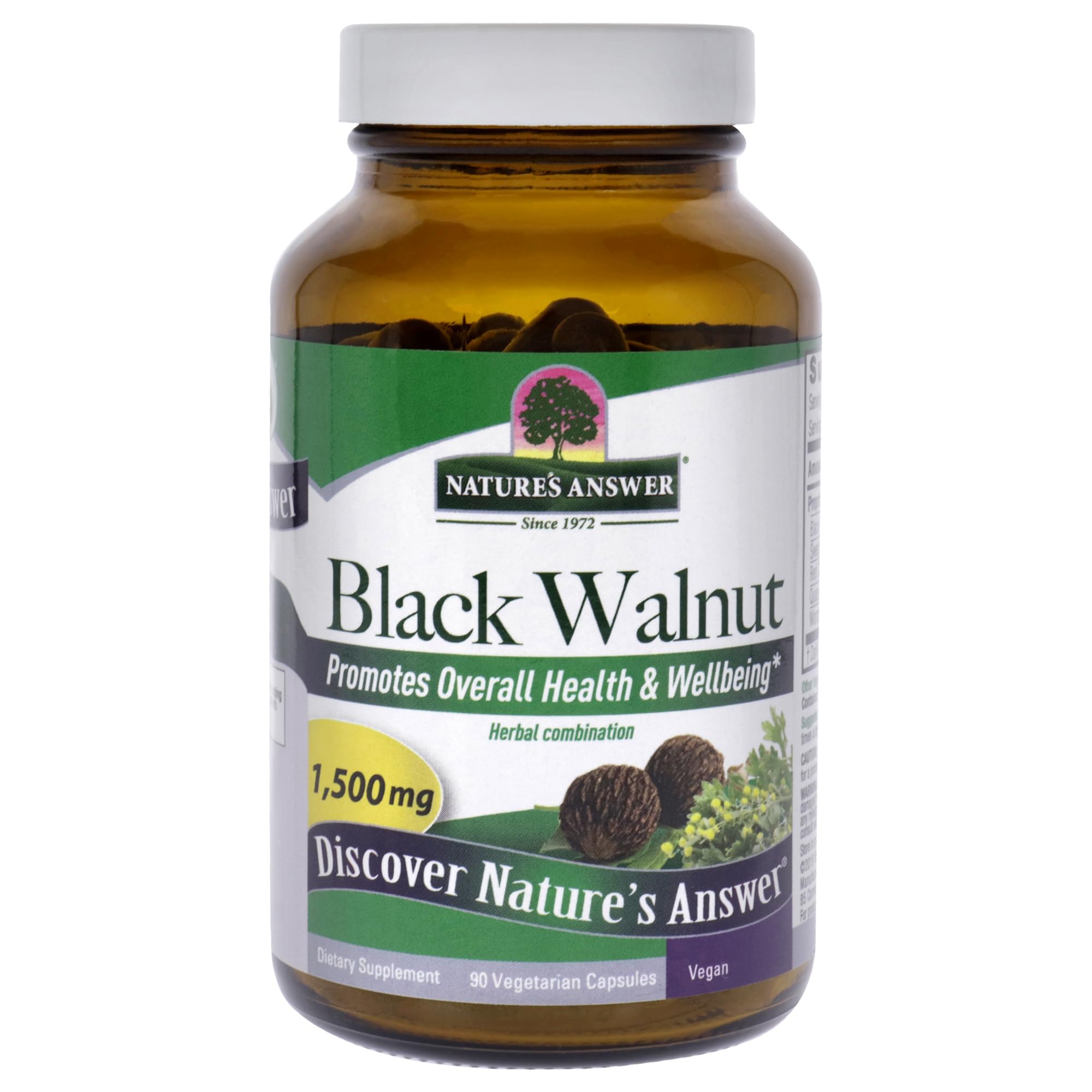 Foto 5 pulgar | Suplemento Nature's Answer Black Walnut Complex 90 Cápsulas - Venta Internacional.