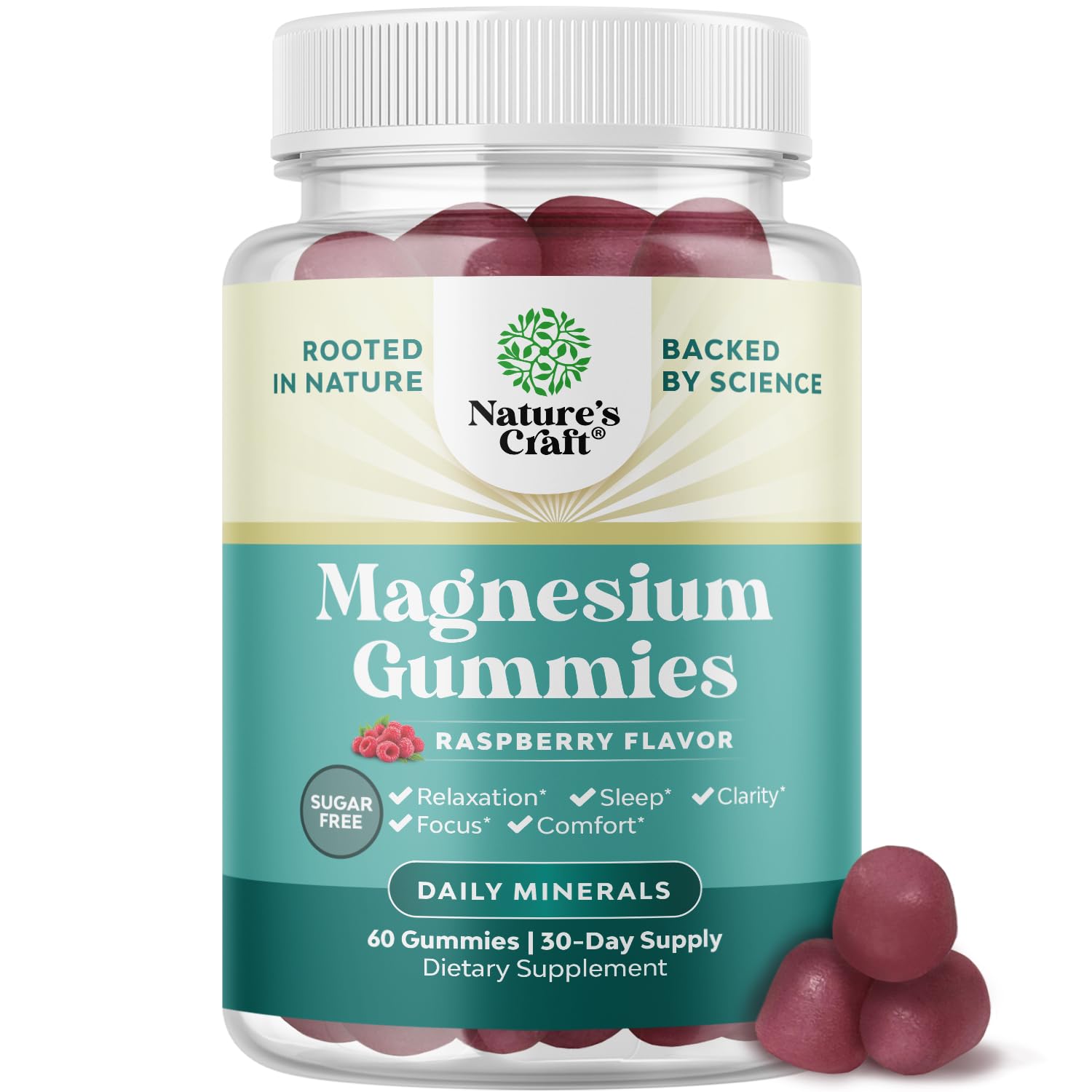 Foto 1 | Gomitas De Magnesio Natures Craft Calm Extra Fuertes, 60 Unidades - Venta Internacional.