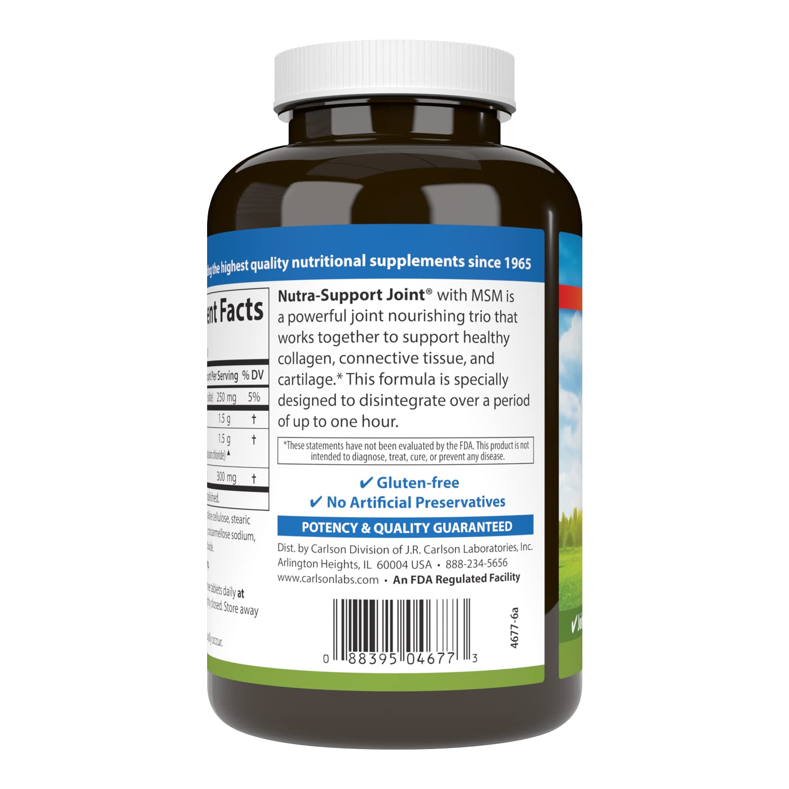 Foto 4 pulgar | Glucosamina Carlson 120 Tabletas-Venta Internacional