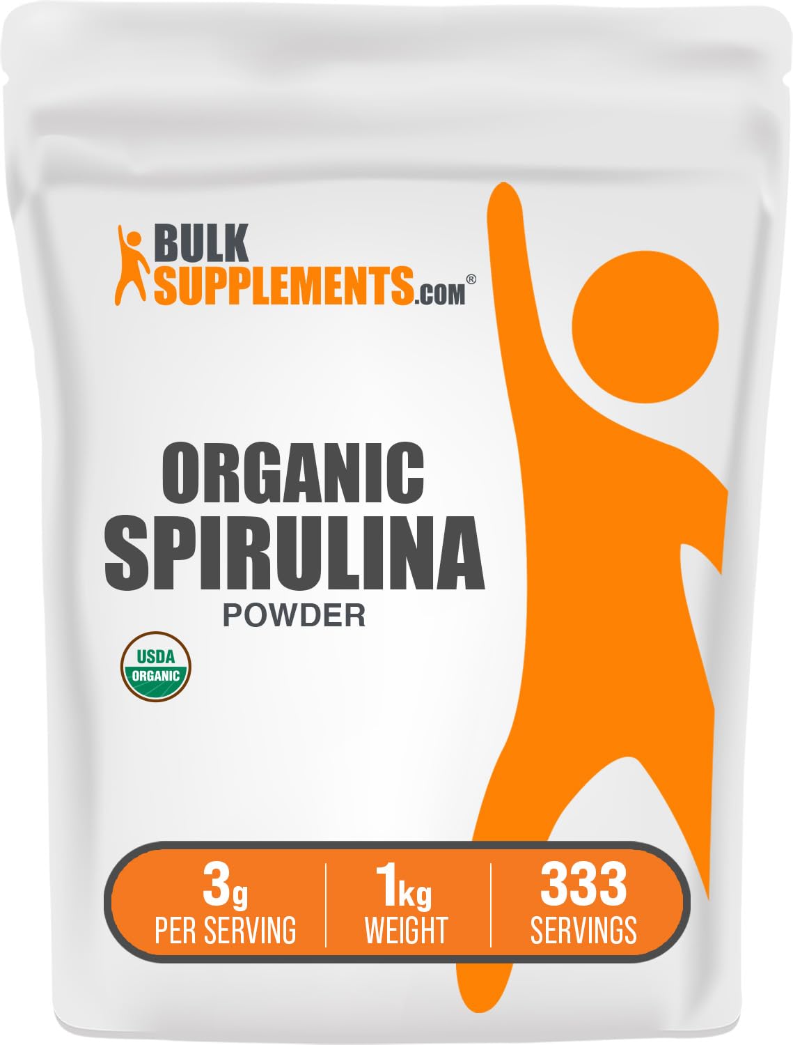 Foto 2 pulgar | Supplement Bulksupplements.com Espirulina Orgánica En Polvo, 1 Kg - Venta Internacional.