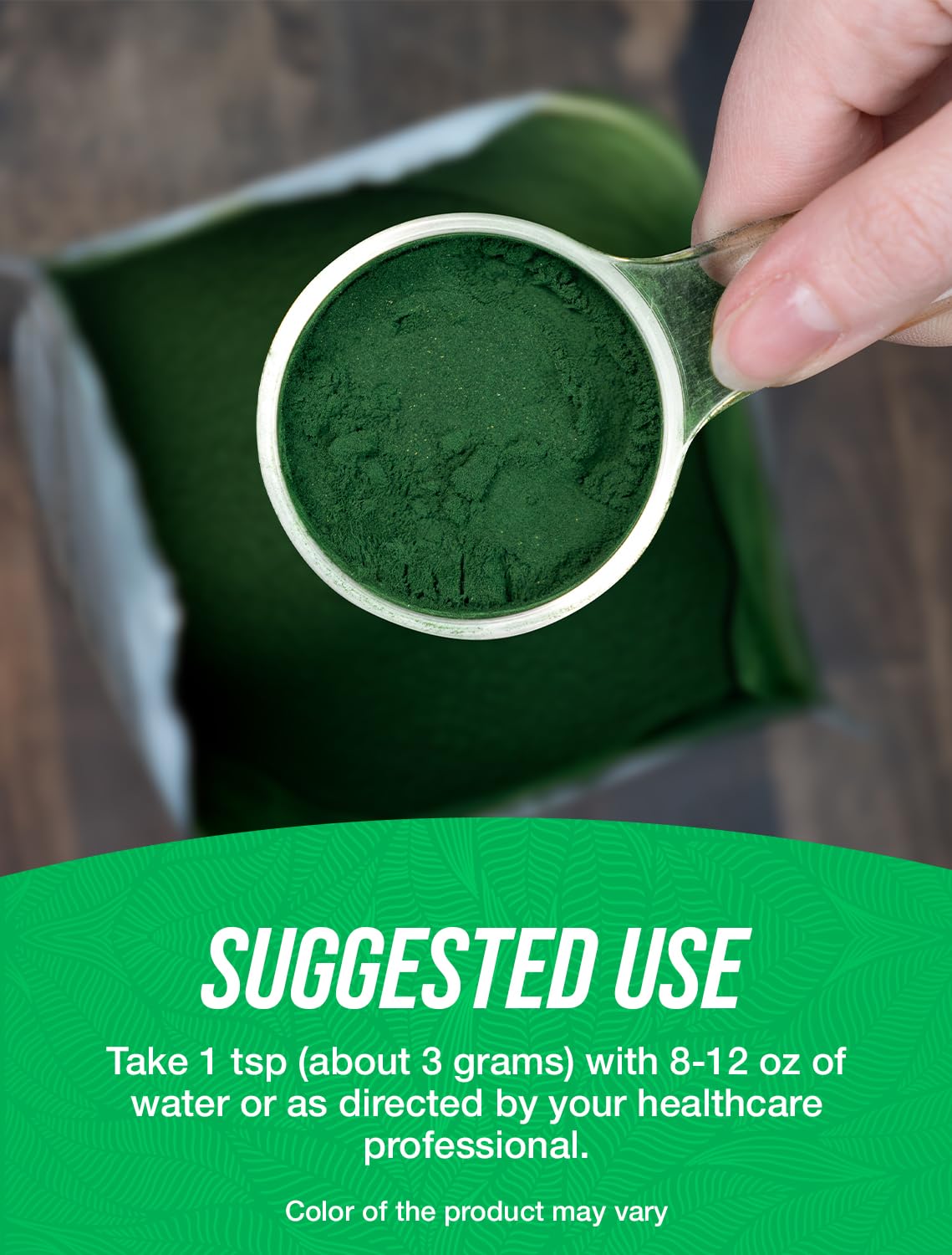 Foto 5 pulgar | Supplement Bulksupplements.com Espirulina Orgánica En Polvo, 1 Kg - Venta Internacional.