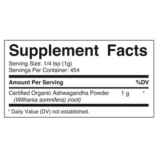 Foto 2 | Polvo De Ashwagandha Orgánico Vitamatic 454 G Withania Somnifera - Venta Internacional.