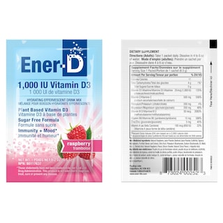 Foto 6 | Bebida En Polvo Ener-d Multivitamínica De Frambuesa Sin Azúcar, 24 Dosis - Venta Internacional.