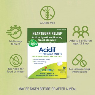 Foto 4 | Suplemento Boiron Acidil Para El Reflujo Ácido Y La Acidez Estomacal, 60 Unidades - Venta Internacional.
