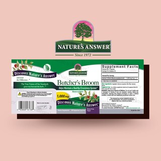 Foto 2 | Suplemento Nature's Answer Butcher's Broom Root 90 Cápsulas - Venta Internacional.