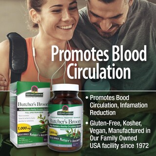 Foto 4 | Suplemento Nature's Answer Butcher's Broom Root 90 Cápsulas - Venta Internacional.