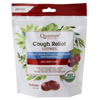 Foto 1 | Pastillas Para Aliviar La Tos Quantum Health Organic Bing Cherry - Venta Internacional.
