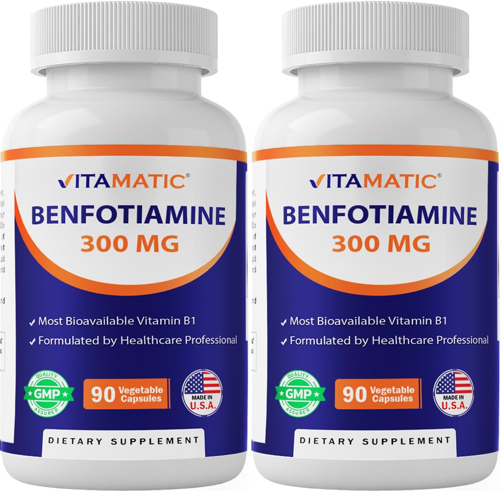 Foto 2 pulgar | Suplemento Vitamático De Benfotiamina 300 Mg 90 Cápsulas X 2 (180) - Venta Internacional.