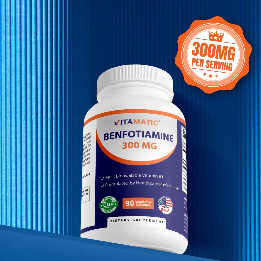 Foto 7 pulgar | Suplemento Vitamático De Benfotiamina 300 Mg 90 Cápsulas X 2 (180) - Venta Internacional.