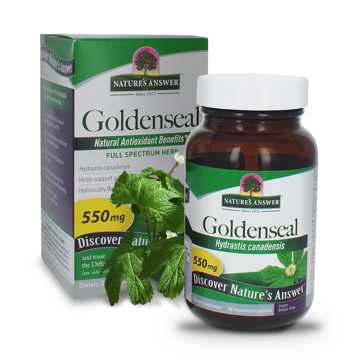 Foto 2 pulgar | Suplemento Nature's Answer Goldenseal Root 50 Cápsulas - Venta Internacional.