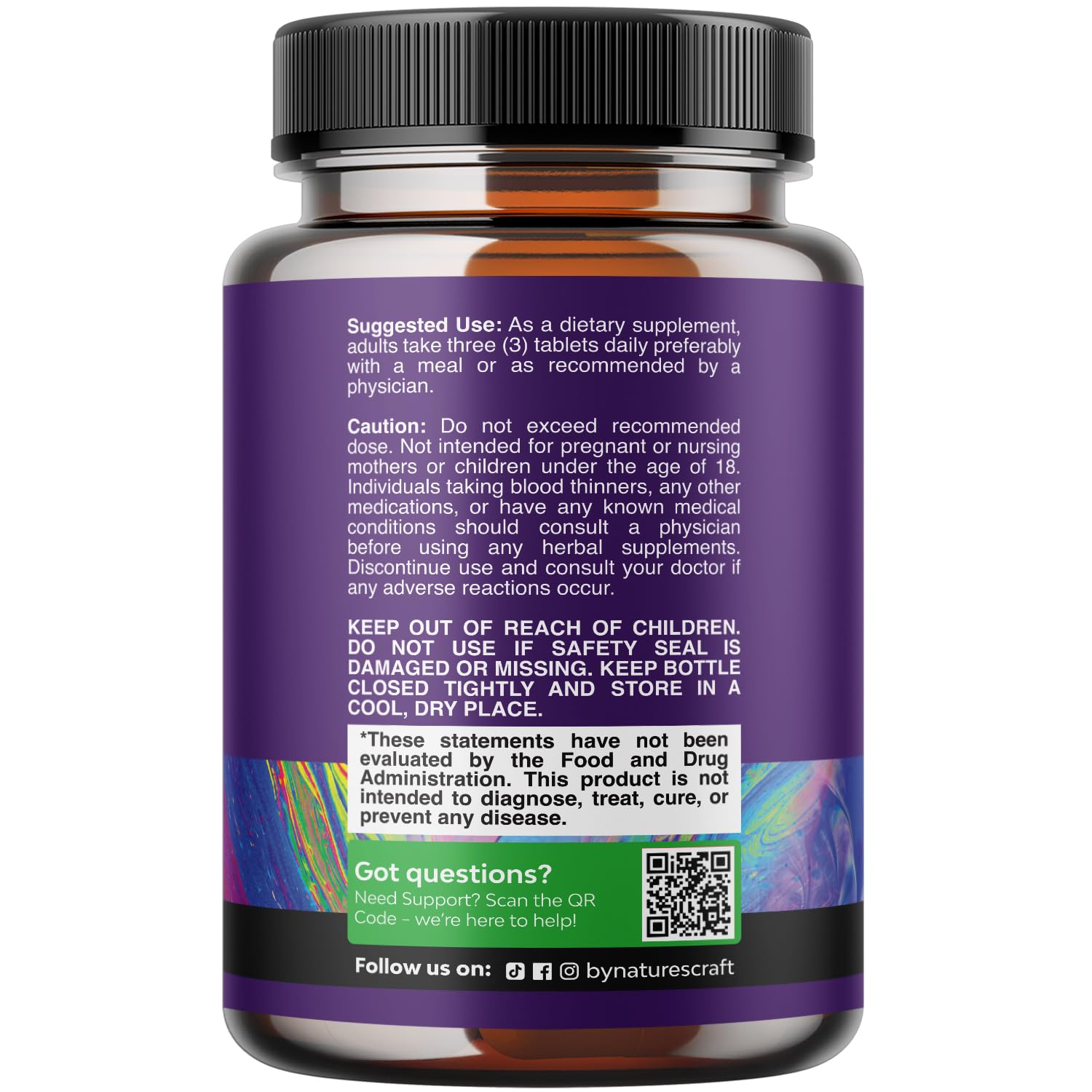 Foto 3 pulgar | Suplemento De Glicinato De Magnesio Relajante Pure Calm De Natures Craft Con Ashwagandha, 90 Tabletas - Venta Intern