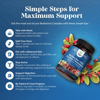 Foto 2 | Complejo Balancing Berberine Plus De 1200 Mg Por Porción, Berberina Antioxidante Con Cápsulas De Can - Venta Intern