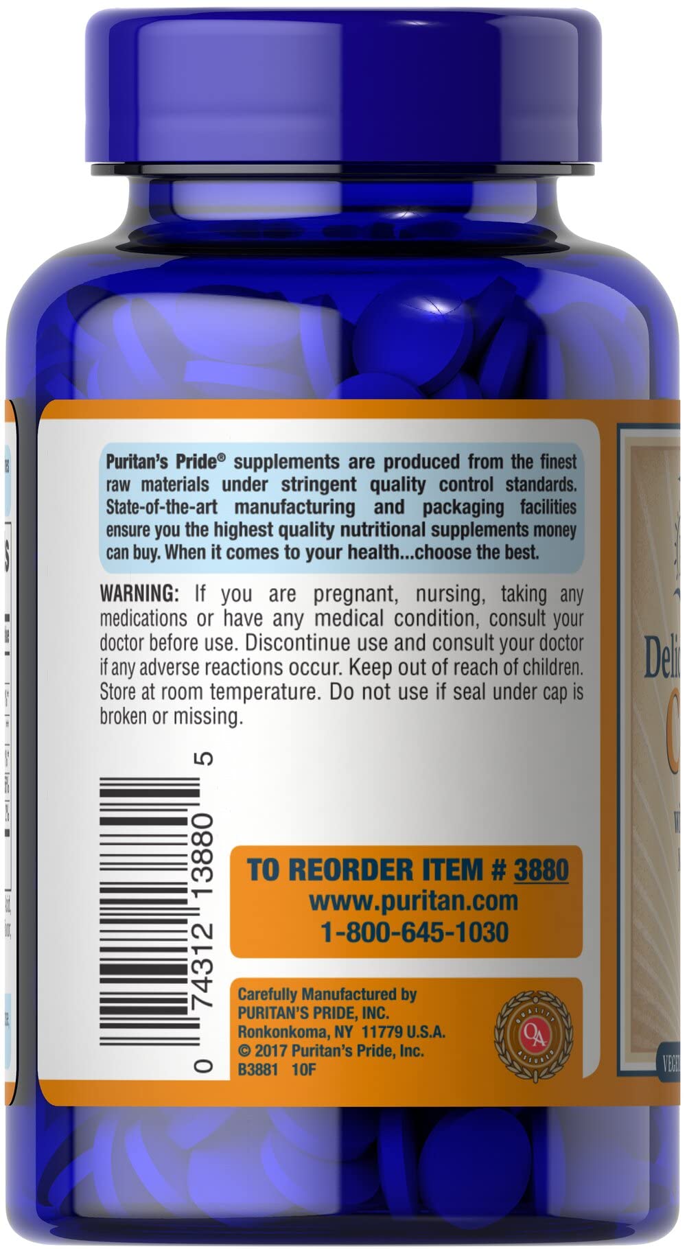 Foto 3 pulgar | Vitamina C Masticable - Venta Internacional.