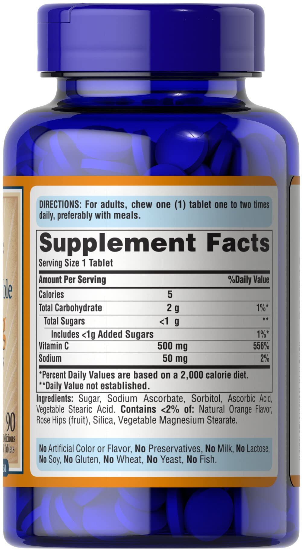 Foto 4 pulgar | Vitamina C Masticable - Venta Internacional.