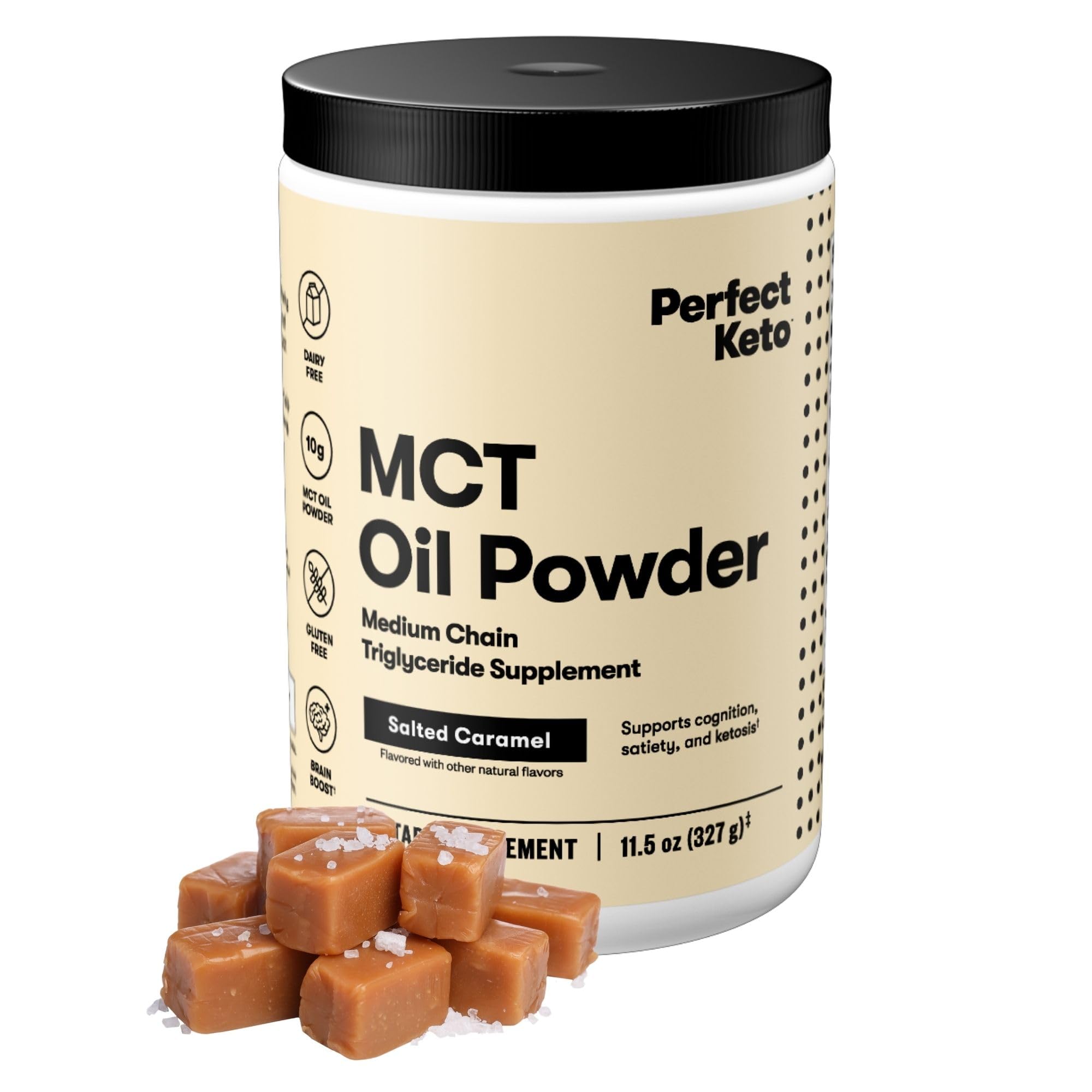 Foto 2 pulgar | Aceite Mct En Polvo Perfect Keto, 7 G, Triglicéridos De Cadena Media - Venta Internacional.