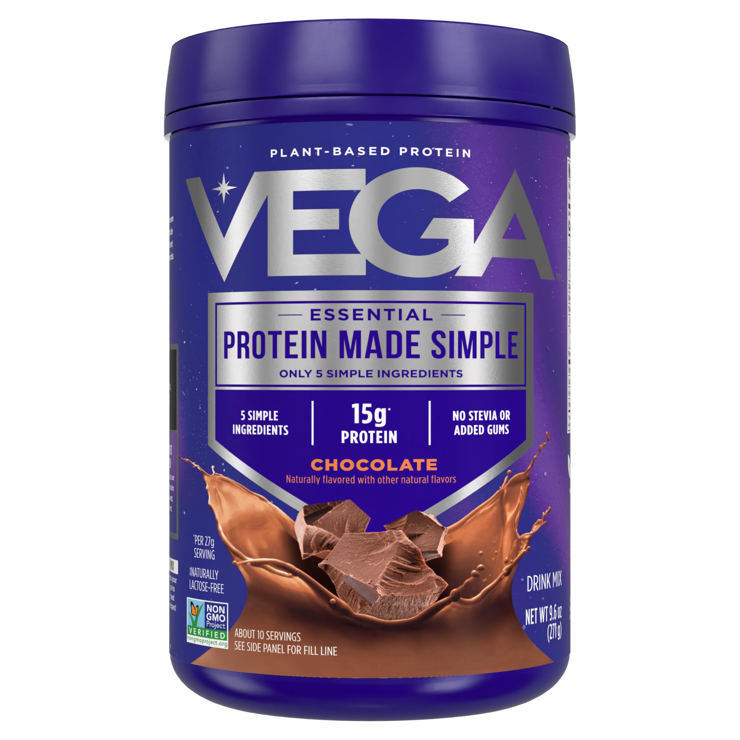 Foto 2 pulgar | Proteína En Polvo Vega Protein Made Simple Chocolate 270 G - Venta Internacional.
