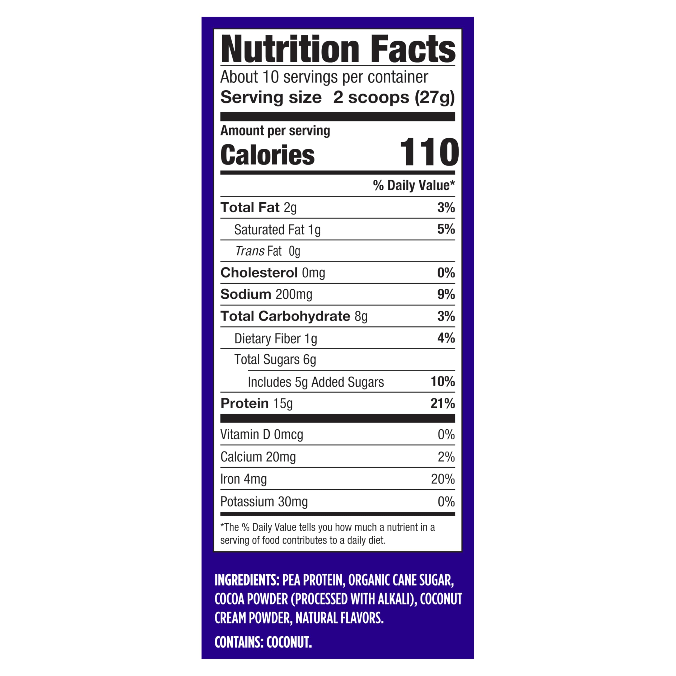 Foto 4 | Proteína En Polvo Vega Protein Made Simple Chocolate 270 G - Venta Internacional.