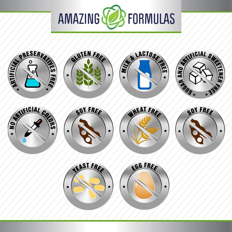 Foto 4 | Suplemento Amazing Formulas: Gluconato De Zinc, 50 Mg, 250 Tabletas - Venta Internacional.