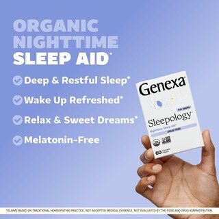 Foto 2 | Sleep Aid Genexa Sleepology Para Adultos, 60 Comprimidos Masticables - Venta Internacional.