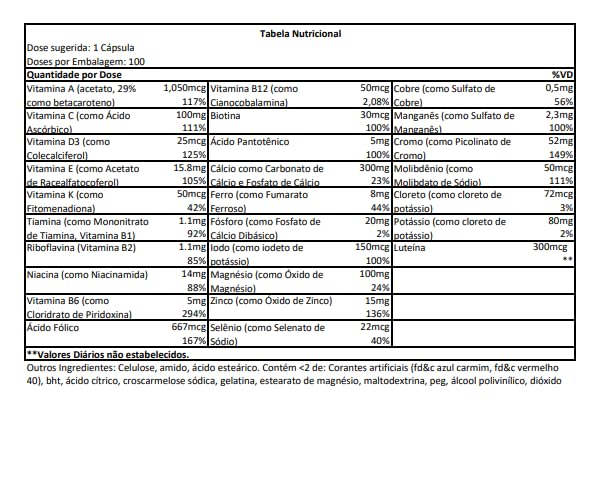 Foto 4 | Suplemento 21st Century 100 Comprimidos - Venta Internacional