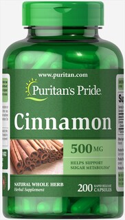Foto 1 | Suplemento Puritan's Pride Cinnamon 500 Mg 200 Cápsulas - Venta Internacional.