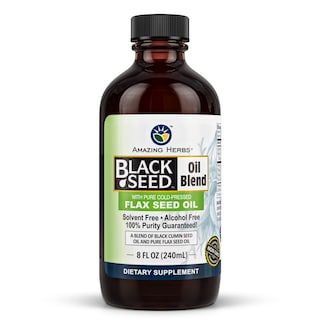 Foto 1 | Suplemento Amazing Herbs De Aceite De Semillas Negras Y Semillas De Lino 240 Ml - Venta Internacional.
