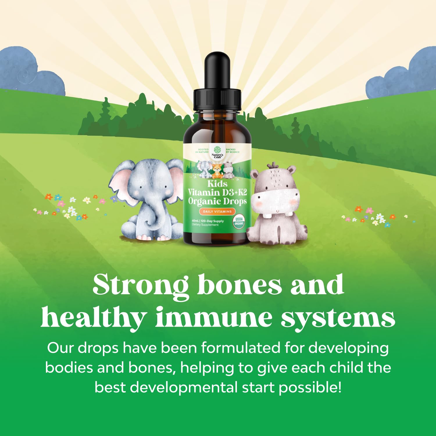 Foto 4 pulgar | Suplemento De Vitamina D3 K2 De Natures Craft Kids, 60 Ml - Venta Internacional.