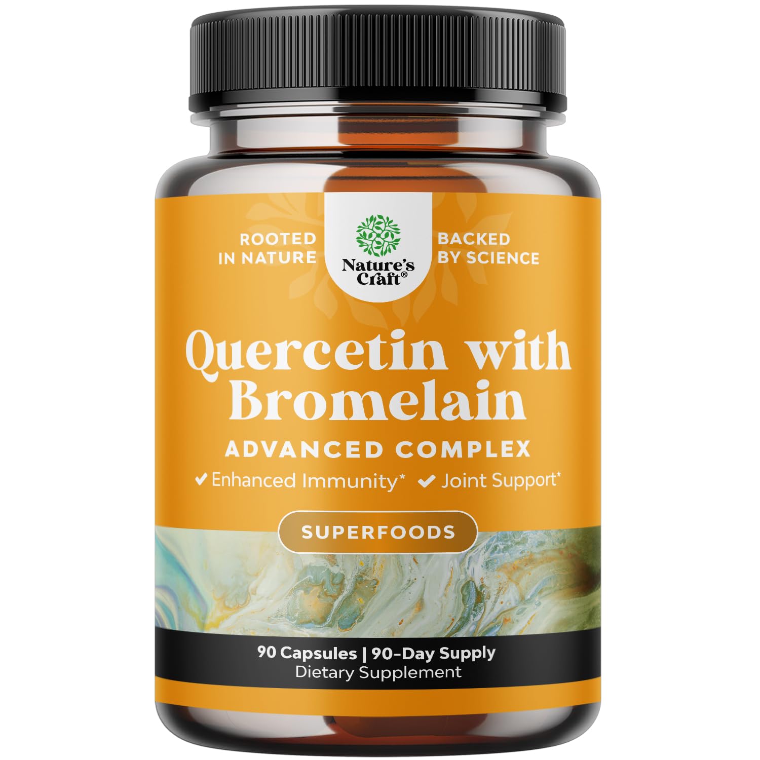 Foto 1 | Suplemento De Quercetina Pura Natures Craft De 500 Mg Con Bromelina 9 - Venta Internacional.