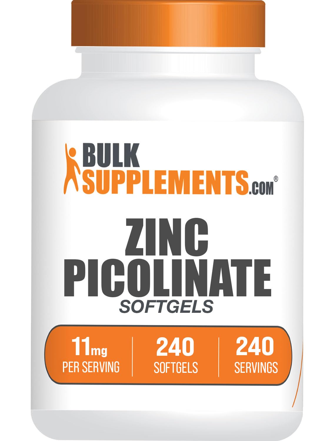 Foto 1 | Suplemento Bulksupplements.com Picolinato De Zinc 11 Mg 240 Soft - Venta Internacional.