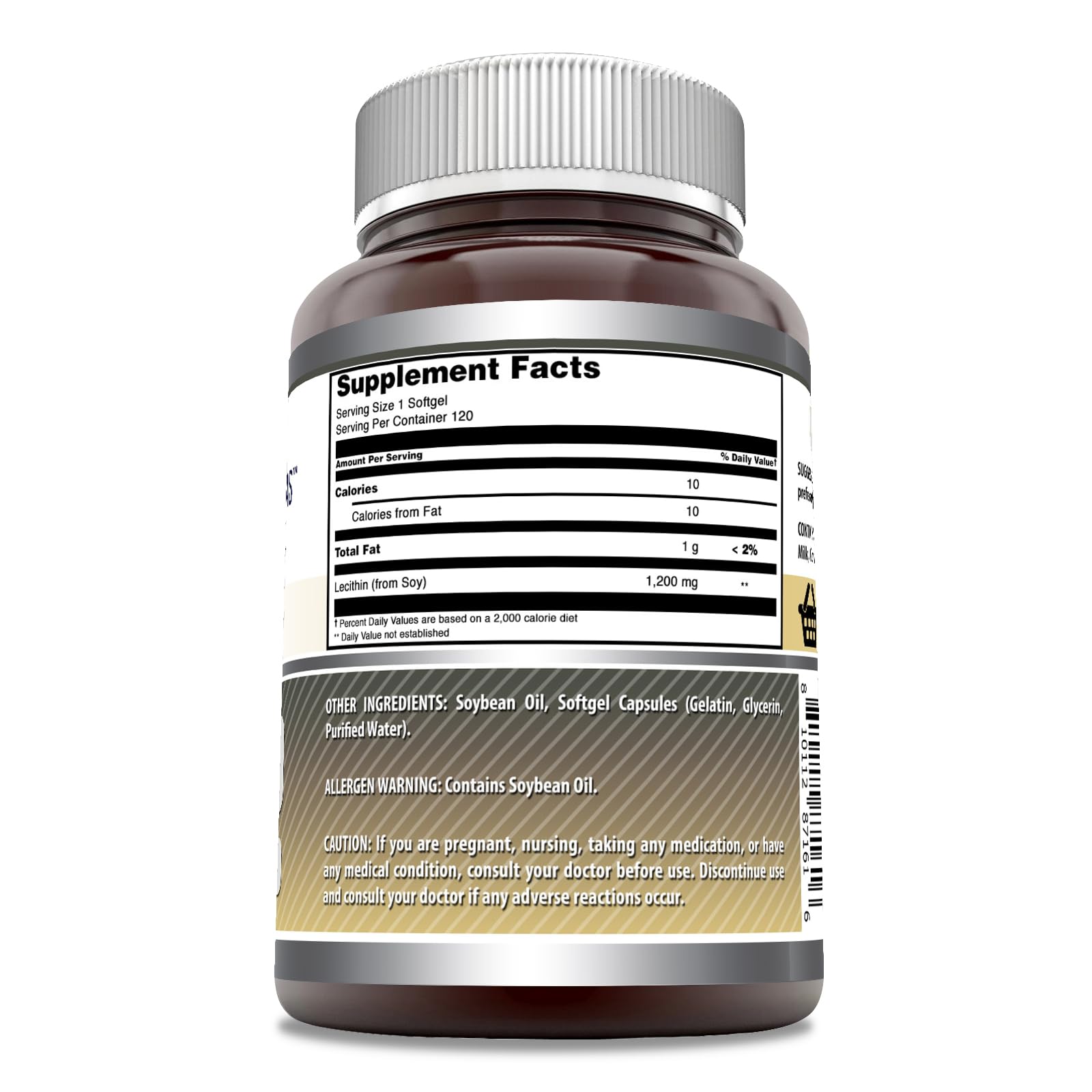Foto 3 pulgar | Suplemento Amazing Formulas: Lecitina, 1200 Mg, Cápsulas Blandas, 120 Unidades - Venta Internacional.