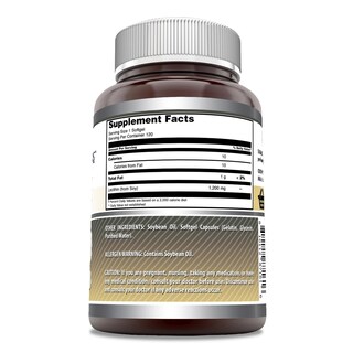 Foto 2 | Suplemento Amazing Formulas: Lecitina, 1200 Mg, Cápsulas Blandas, 120 Unidades - Venta Internacional.