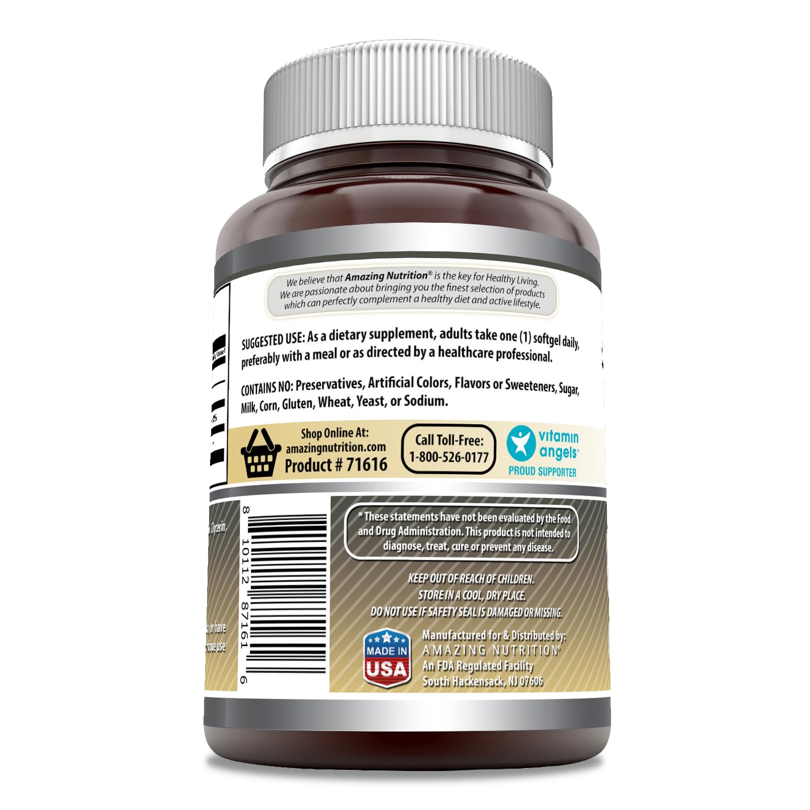 Foto 4 pulgar | Suplemento Amazing Formulas: Lecitina, 1200 Mg, Cápsulas Blandas, 120 Unidades - Venta Internacional.